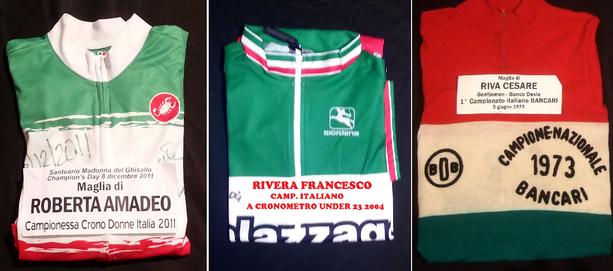 maglie donate al Santuario della Madonna del Ghisallo